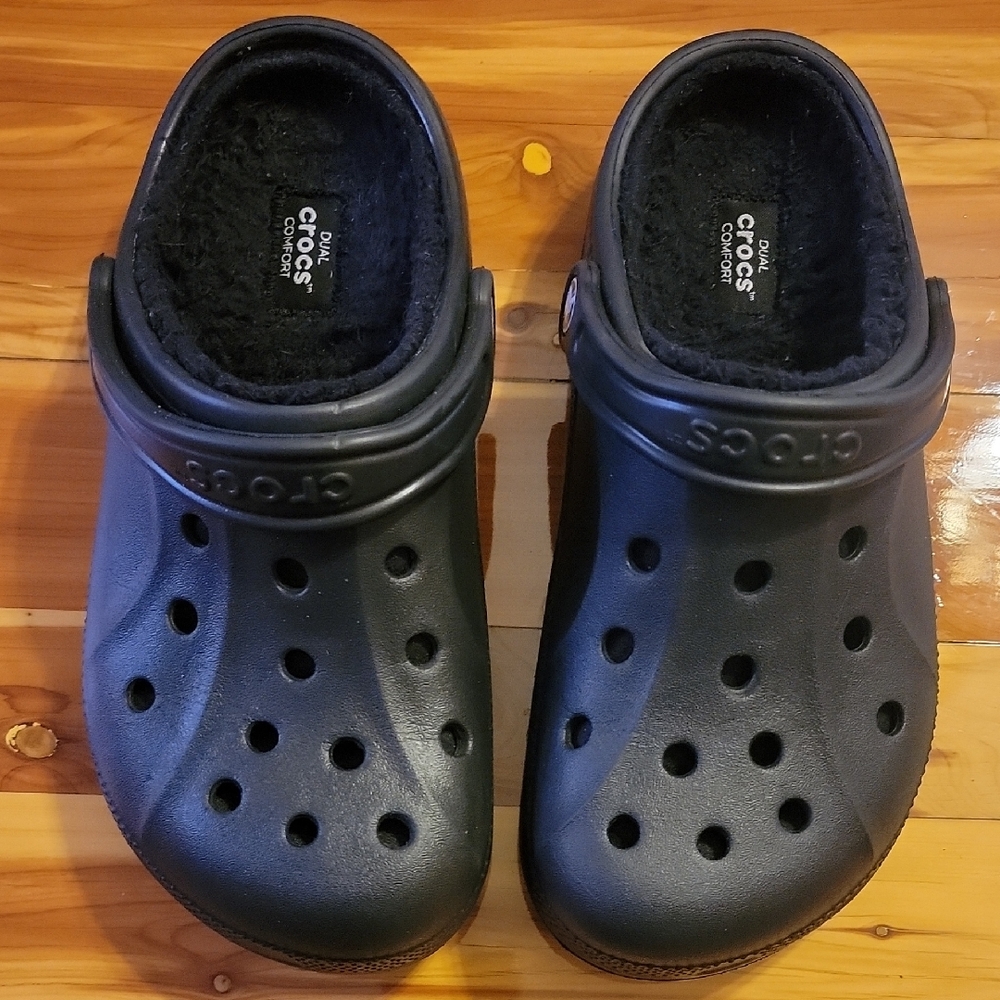 CROCS - Baya Fleece Lined Black Unisex W8/M6